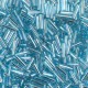 Miyuki Bugle 6mm Beads - Aqua silverlined BGL2-18